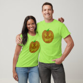 T-shirt Citrouille Halloween en vert citron (Unisexe)