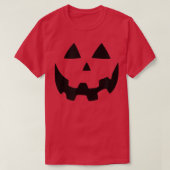 T-shirt Citrouille Halloween Jack-o'-lantern Orange (Design devant)