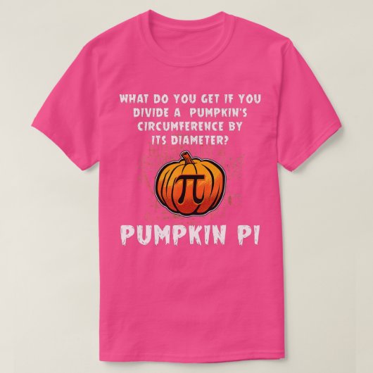 T-shirt Citrouille Halloween Pi Funny Math Enseignants en (Design devant)