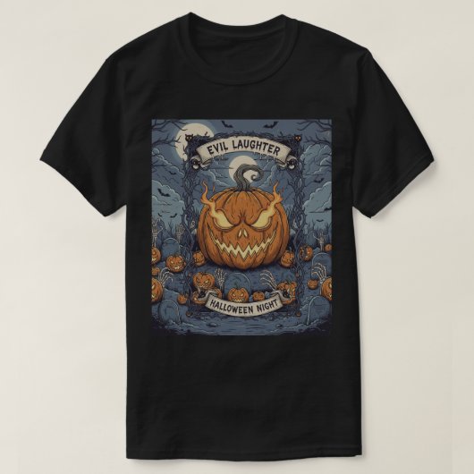 T-shirt Citrouille Haloween (Design devant)