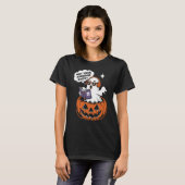 T-shirt Citrouille hanté (Devant entier)