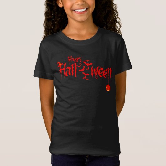 T-Shirt Citrouille Happy Halloween Costume effrayant (Devant)