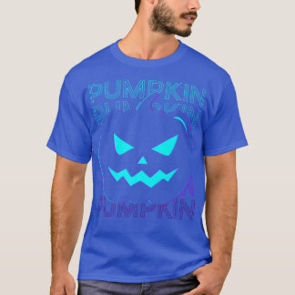 T-shirt Citrouille Head Jack-o'-lantern Halloween Retro