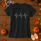 T-shirt Citrouille Heartbeat Grossesse Halloween Maternité