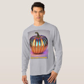 T-shirt Citrouille holographique d'automne (Devant entier)