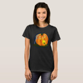 T-shirt Citrouille idiot effrayé (Devant entier)