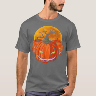 T-shirt Citrouille Jack O Lantern Costume Halloween Creepy