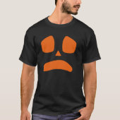T-shirt Citrouille Jack-o'-lantern Face mal sourire Hallow (Devant)