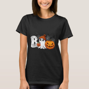 T-shirt Citrouille Jack-o'-lantern Ghost Boo Costume d'Hal