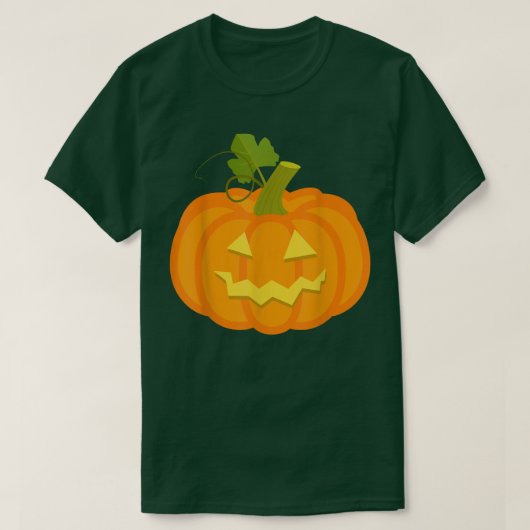 T-shirt Citrouille Jack O'Lantern Face, Mal Smile, Hallowe (Design devant)