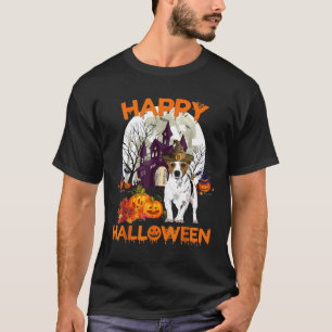 T-shirt Citrouille Jack Russell Terrier Joyeux chien d'Hal