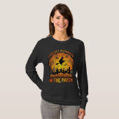 T-shirt Citrouille la plus cool Patch Halloween Sorcière A (Devant entier)