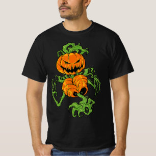 T-shirt Citrouille Lazy Halloween Costume d'effroi Éffraya