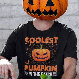 T-shirt Citrouille Le Plus Cool Dans Le Costume Halloween 