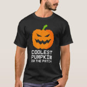 T-shirt Citrouille Le Plus Coolle Dans Le Jeu De Patch Pix (Devant)