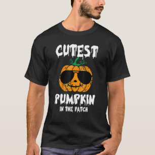 T-shirt Citrouille Le Plus Coolle Dans Le Patch Halloween