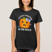 T-shirt Citrouille Le Plus Cur Dans Le Patch Halloween Tha (Devant)