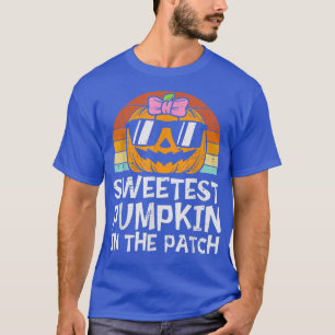 T-shirt Citrouille Le Plus Doux Dans Le Patch Femmes Hallo