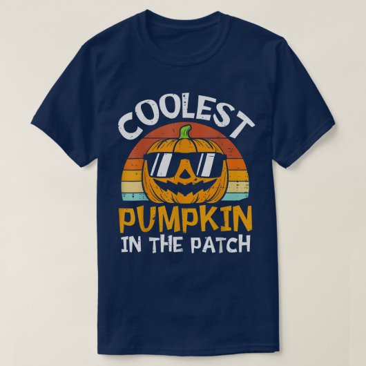 T-shirt Citrouille le plus frais dans le Patch Toddler Boy (Design devant)