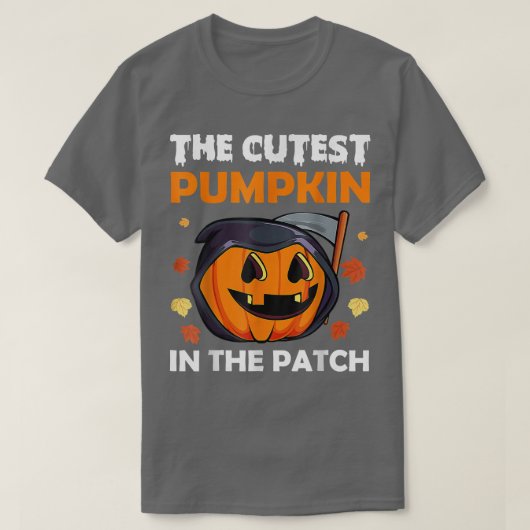 T-shirt Citrouille le plus froid dans le Citrouille d'horr (Design devant)