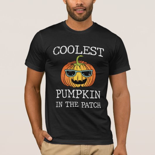 T-shirt Citrouille le plus froid dans le patch (Devant)