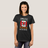 T-shirt Citrouille le plus froid dans le Patch Drapeau can (Devant entier)