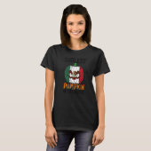 T-shirt Citrouille le plus froid dans le Patch drapeau mex (Devant entier)