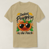 T-shirt Citrouille le plus froid dans le Patch Halloween (Design devant)