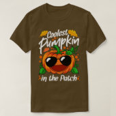 T-shirt Citrouille le plus froid dans le Patch Halloween1 (Design devant)