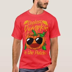 T-shirt Citrouille le plus froid dans le Patch Halloween2