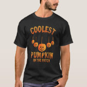 T-shirt Citrouille le plus froid dans le Patch Halloween G (Devant)