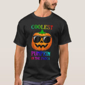 T-shirt Citrouille le plus froid dans le Patch Halloween G (Devant)