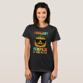 T-shirt Citrouille le plus froid dans le Patch Halloween G (Devant entier)