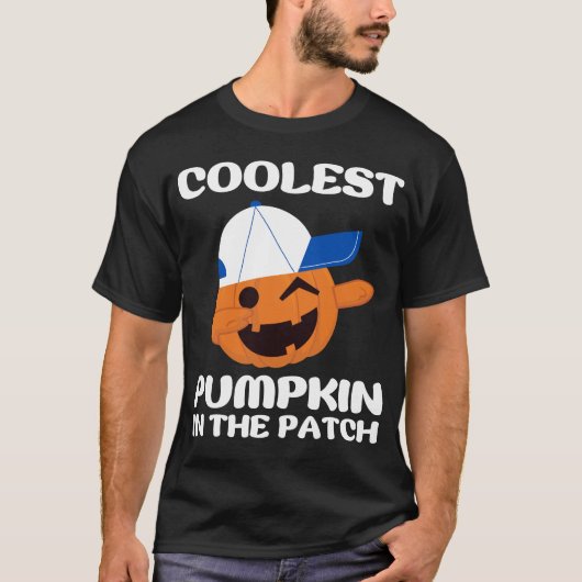 T-shirt Citrouille le plus froid dans le Patch Party Hallo (Devant)