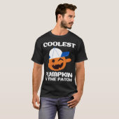 T-shirt Citrouille le plus froid dans le Patch Party Hallo (Devant entier)