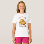 T-shirt Citrouille le plus précis dans le patch (Devant entier)