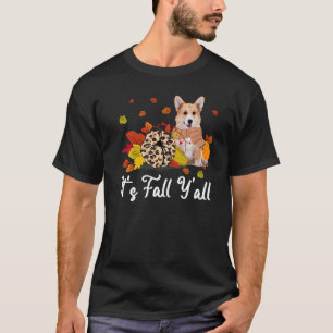 T-shirt Citrouille léopard qui tombe C'est l'automne les g