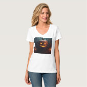 T-shirt Citrouille mal (Devant entier)