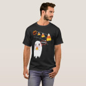 T-shirt Citrouille Manger Candy Corn Halloween Citrouille (Devant entier)
