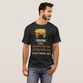 T-shirt Citrouille masqué Trumpkin Funny Halloween Anti (Devant entier)