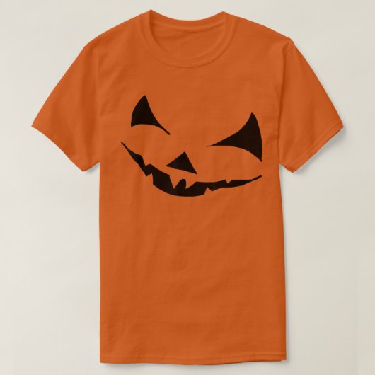 T-shirt Citrouille Monster Scary JackOLantern Face Hallowe (Design devant)