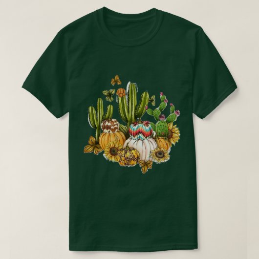 T-shirt Citrouille occidental (Design devant)