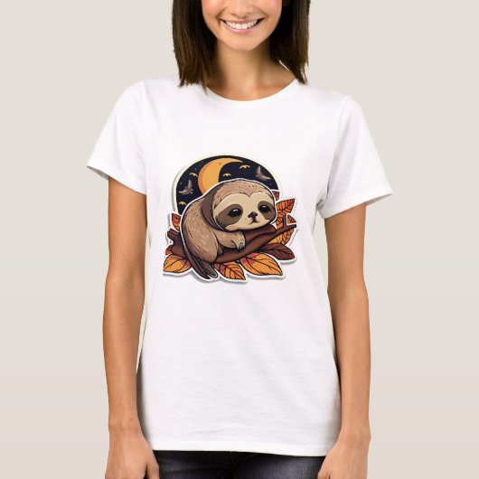 T-shirt citrouille paresse Halloween style 2 Classic T- (Devant)