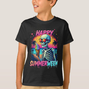 T-shirt Citrouille Pastèque d'été Joyeux Summerween 