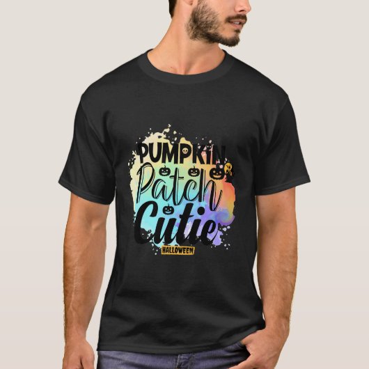 T-shirt Citrouille Patch Cutie Halloween Automne (Devant)