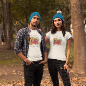 T-shirt Citrouille Patch Family Farm Rustic Grange Automne