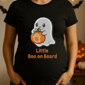 T-shirt Citrouille Petit Boo À Bord Grossesse Halloween