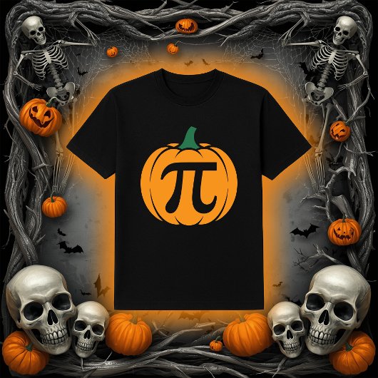 T-shirt Citrouille Pi | Halloween des maths amusantes