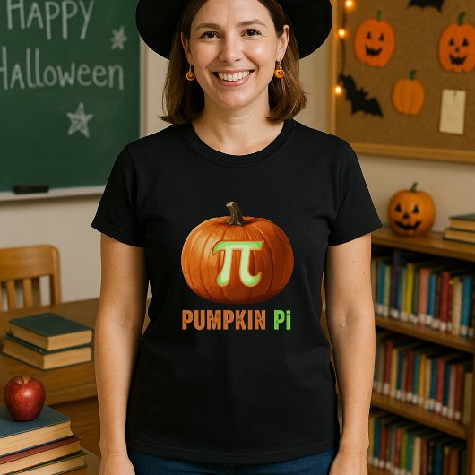 T-shirt Citrouille Pi Math Enseignant Halloween