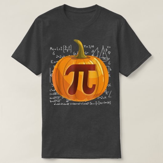 T-shirt Citrouille Pie Math Pi Day Thanksgiving Funny Hall (Design devant)